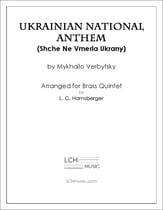 Ukrainian National Anthem for Brass Quintet P.O.D. cover